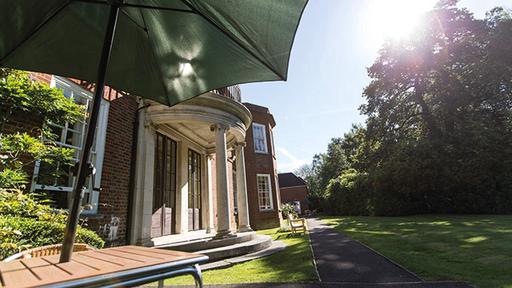 The gardens at Kingswood Court Nursing Home